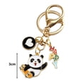thumbnail image 6 of Xinyolin New Year Keychain Panda Heart Pendant Best Wishes Polished Lobster Clip Lightweight Shoulder Bag Schoolbag Decoration Pendant Keyring, 6 of 8