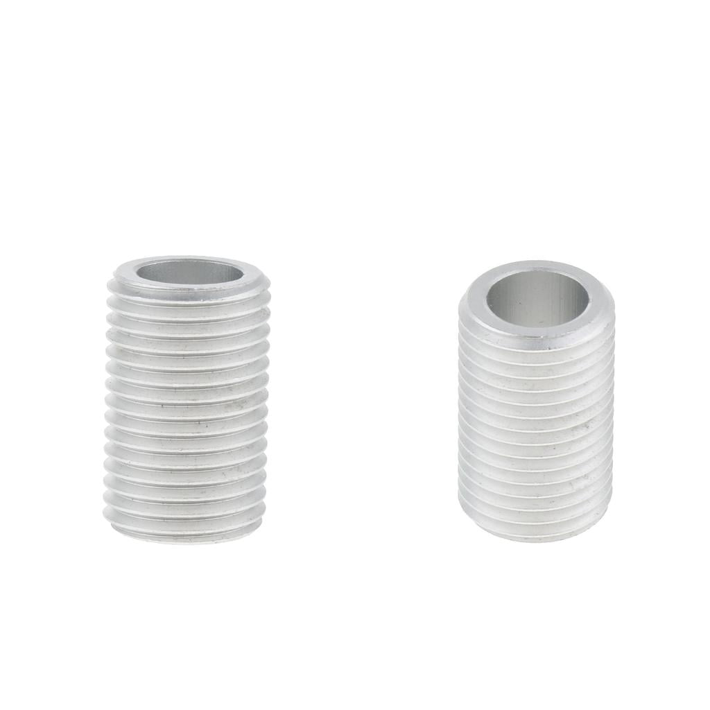2 Pcs 15mm Rod Connector Rod Extension Screw M12 Thread for 15mm Rods  Silver - Walmart.com