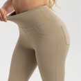 thumbnail image 4 of REALiKUN Women's Athletic Pants Butt Workout Yoga Stretch Pants High Waist Jogger Flare Sweatpants, 4 of 8