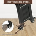 thumbnail image 3 of GloryStar Metal Retractable Security Gate, Folding Fence with Waterproof Rust-Proof Finish, 360° Wheels and Foot Lock for Garden or Home, 3 of 7
