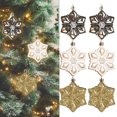 thumbnail image 3 of Christmas Plastic Pendant Christmas Decorations Five Pointed Star Snowflake Gift Bag Desktop Christmas Tree Pendant From 3.2 Inches to 4.2 Inches, 3 of 5