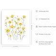 thumbnail image 2 of Haus and Hues Yellow Flowers Wall Art Sunflower Poster, Yellow Wall Pictures Sunflower Wall Art & Yellow Wall Decor for Bedroom Yellow Bathroom Wall Decor Yellow Yellow Cosmos (Unframed, 16x20), 2 of 6
