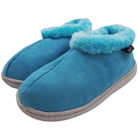 

NORTY Toddler Female Girls Memory Foam Slippers Blue - Runs 1 Size Small