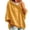 Yellow, variant on Ladies' Casual Hooded Drawstring 3/4 Split Sleeve Sweatshirt Tops Oversized Pullover Tops, Basic Daily Wear Shirts Blue XXL