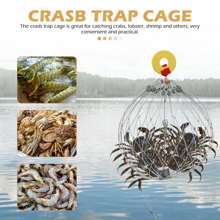 Stainless Steel Crab Trap Lead Weight Design Crab Catcher Cage