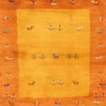 thumbnail image 1 of Ahgly Company Machine Washable Indoor Square Contemporary Neon Orange Area Rugs, 8' Square, 1 of 7