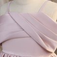 thumbnail image 6 of JAJAHO Flower Girl Dress For Wedding Formal Party Wear Satin Spaghetti Strap Pleated High-Low Maxi Ball Gown 8-13Y, 6 of 7