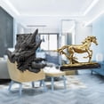 thumbnail image 2 of Figura de mesa,Estantes de sujetalibros de dragón Sujetalibros de estatua de dragón,Figura de caballo,Escultura de caballo en miniatura coleccionable,Estatua de animal de adorno de caballo de, 2 of 8