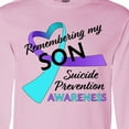 thumbnail image 4 of Inktastic Remembering My Son Suicide Prevention Awareness Long Sleeve T-Shirt, 4 of 5