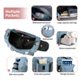 thumbnail image 4 of "Maleta Deportiva Bolsa para  Gimnasio  2pcs Color  Belug Azul Acero ", 4 of 5
