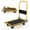 Yellow, variant on Costway 330lbs Platform Cart Dolly Foldable Push Hand Iron