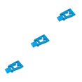 thumbnail image 4 of Placa de cola trasera Ounissouiy para WLtoys 124016 124018 1:12 color Azul, 4 of 6