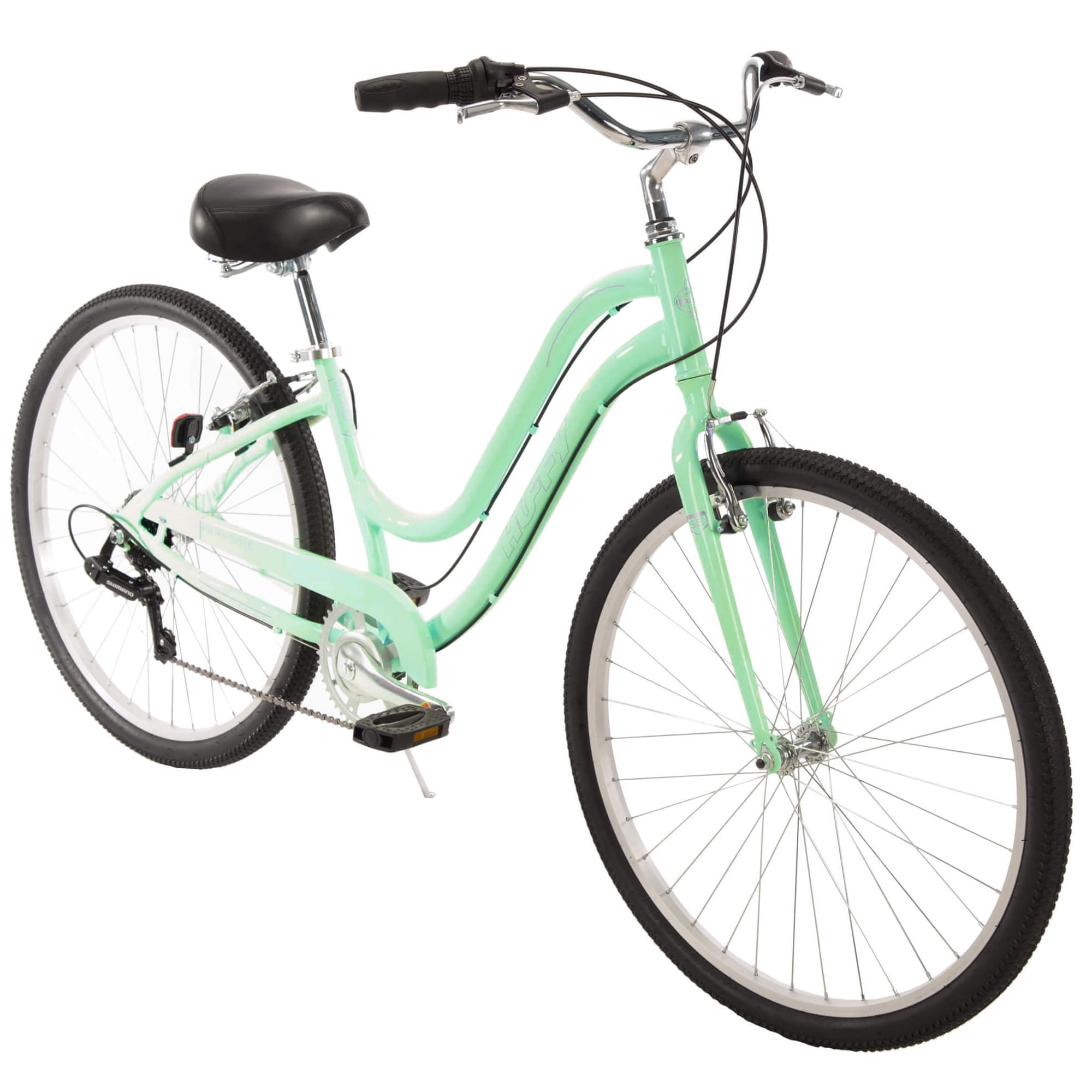 Huffy 27.5" Parkside Womens 7Speed Comfort Bike with Perfect Fit Frame, Mint Walmart