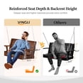 thumbnail image 6 of OverPatio Multi-person Swing,880lbs Plus Size,Patio Porch Wooden Swing with Adjustable Chains for Outdoors(4FT,Rustic), 6 of 10