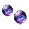 thumbnail image 5 of HONITANO 3Pcs Galaxy Necklace Earrings Bangle Set Women Jewelry Sets Trendy Non Fading Shining For Dinner Party, 5 of 5