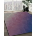 thumbnail image 3 of Ahgly Company Machine Washable Indoor Rectangle Transitional Purple Jam Purple Area Rugs, 6' x 9', 3 of 7