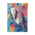 thumbnail image 2 of YAZAOO Square Tablecloth Shark Jump To Wall Pattern Tableclothes, 2 of 9