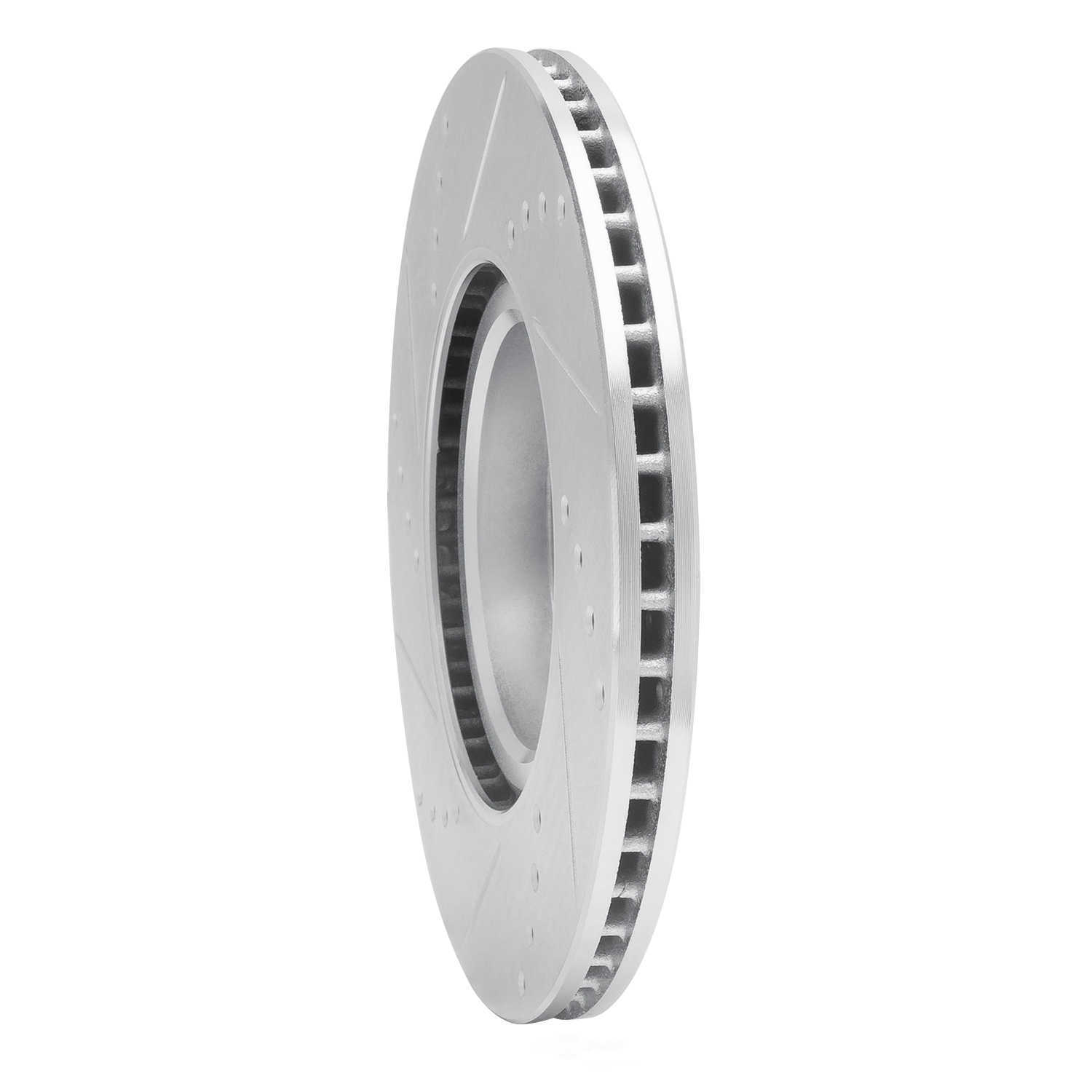 Dynamic Friction Company 631-80074R DFC Brake Rotor - Drilled And Slotted - Silver