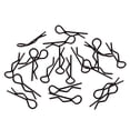 thumbnail image 1 of 20 Pieces Body Holder Split Pins Body Clips Body Clips for 1/10 1//16 Black, 1 of 8