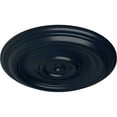 thumbnail image 3 of Ekena Millwork 12"OD x 1"P Traditional Ceiling Medallion (Fits Canopies up to 2 3/4"), Hand-Painted Midnight Dream, 3 of 6