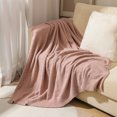 thumbnail image 4 of Manta de punto para adultos, suave y cálida, transpirable, esponjosa, para sofá, cama, reversible, acogedora y difusa, para todas las estaciones, 4 of 5