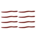 thumbnail image 2 of 8pcs Lifelike Ribbed Soft Worm Fishing Artificial Grub Head Baits Color 607, 2 of 8