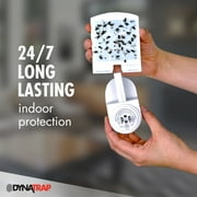 DynaTrap DOT White Indoor Fly Trap with 1 StickyTech Card - 1 Trap