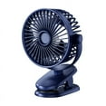 thumbnail image 2 of Ventilador con clip USB, mini ventilador portátil de carga de larga duración, para oficina, escritorio, dormitorio, ventilador pequeño de gran potencia eólica, 2 of 2