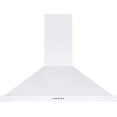 thumbnail image 2 of Ancona AN-1558 30" 280 CFM Convertible Wall Mount Pyramid Range Hood in White, 2 of 8