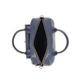 thumbnail image 4 of Free Assembly Women's Faux Leather Satchel Handbag, Navy, 4 of 5