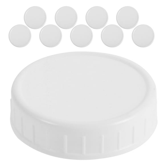 10 Pcs Mason Jar Plastic Lid Large Mouth Canning Lids Lids Ball Canning Lids