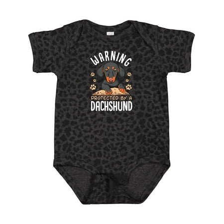 

Inktastic Protected by a Dachshund Dog Gift Baby Boy or Baby Girl Bodysuit