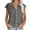 Black, variant on Zpanxa Women's Striped Short Sleeve Shirt Raglan Sleeve Collared Casual Blouse Loose Fit Comfortable Summer Top