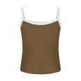 thumbnail image 5 of Timegard Going out Tops for Women Lace Strap Square Neck Slim Fitting Crop Tank Top Comfy Camis Fashion, 5 of 6