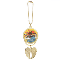 thumbnail image 1 of Japanese Traditional Edo Culture Housing Car Keychain Angel Wing Pendant, 1 of 4