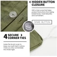 thumbnail image 6 of Simple&Opulence 100% Linen Duvet Cover Set with Washed-French Flax-3 Pieces Solid Color Basic Style Bedding Set-Breathable Soft Comforter Cover with 2 Pillowshams(Full, Olive Green), 6 of 8