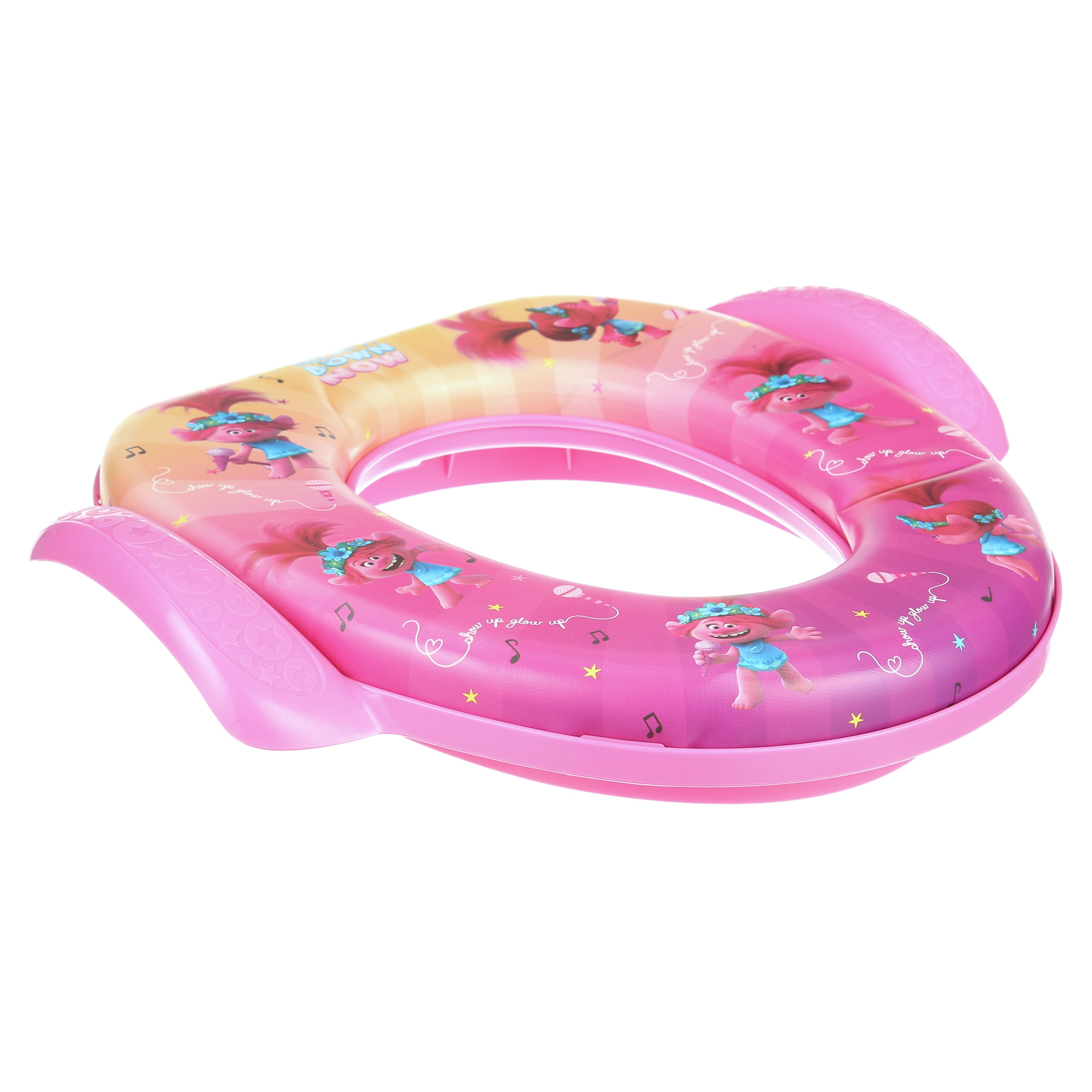 DreamWorks Trolls Soft Potty Training Seat for Toddlers with Hanging Hook, Fits Standard Toilets