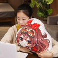 thumbnail image 3 of Juego Genshin Impact Anime Plushie Pillow Cojín de doble expresión Paimon Amber Lumine Keqing Klee Barbara Juguete de peluche de dibujos animados kaili Sencillez, 3 of 4