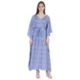 thumbnail image 7 of Moomaya Womens Sleep Kaftan V-Neck Cover Up Long Caftan Maxi Dress, 7 of 7