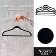 thumbnail image 4 of Pack de 20 Ganchos Antideslizantes JAUZ IMPROVEMENT Color Negro de Terciopelo, 4 of 5