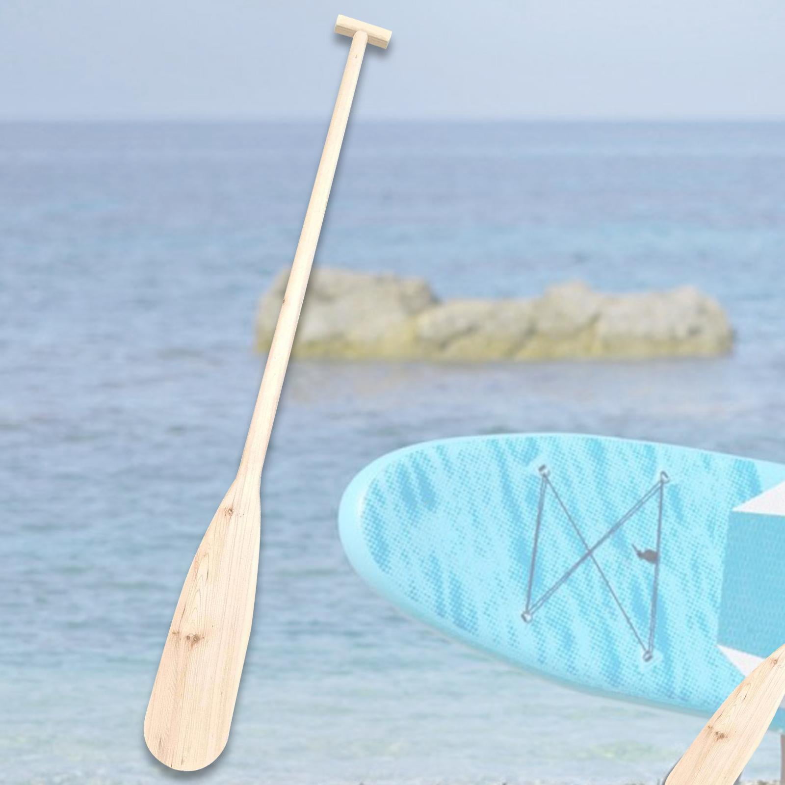 Dualoai Wooden Canoe Paddle Hand Crafted Craft Home Decoration for Kayak Water Sport 60cm