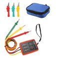 thumbnail image 3 of 60V-600V AC Indicador de RotacióN TrifáSico Medidor Probador Secuencia Fase Zumbador LED con Bolsa PortáTil, 3 of 5
