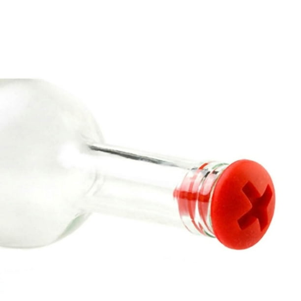 Tapón de botella, tapón de botella de tornillo, tapón de botella de tornillo de silicona, sellador de botellas de bebidas, diseño elevado