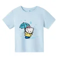 thumbnail image 3 of Camiseta de algodón de Hello Kitty, ropa para niños, ropa para niñas, camisetas Y2k Kawaii Sanrio Kuromi para bebés, camisetas de dibujos animados, camisetas casuales, 3 of 5