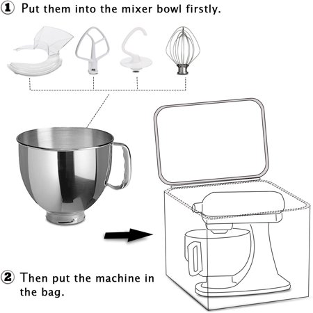 Axgear Portable Storage Bag For Kitchenaid Stand Mixers And Extra Accessories Walmart Canada