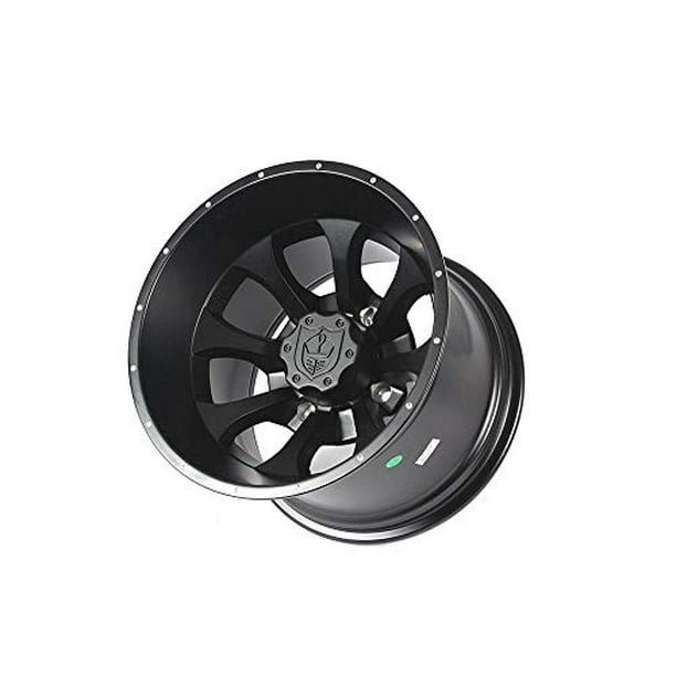 Pro Armor CA1410KNBL 14" Knight UTV Wheel Rim, 14x10 Matte Black, 4x137