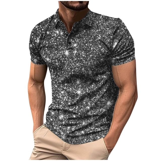 ameIAEA Men's Summer Short Sleeve Casual 3 Button T-Shirts Basic Golf Work Tees Tops with Pocket