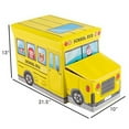 thumbnail image 3 of Hey Play 80-60010C Collapsible Truck School Bus Toybox, 3 of 3