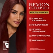 Revlon ColorSilk Permanent Hair Color, Bond Repair Complex, 56 Radiant Raspberry, 1 pack