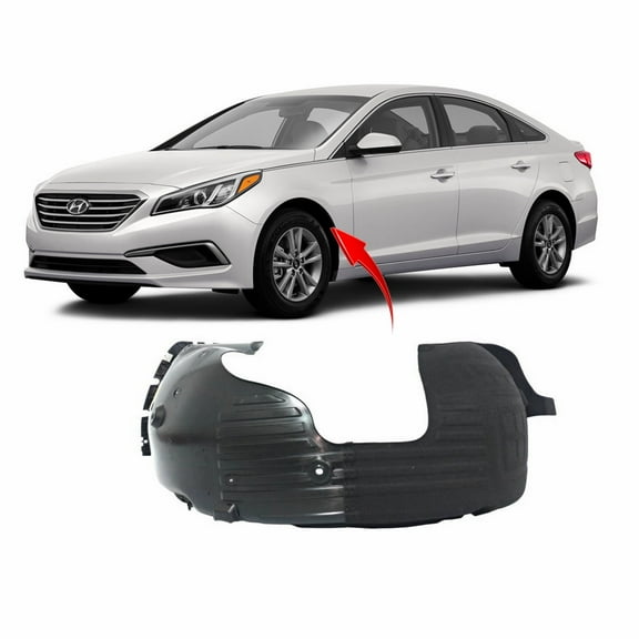 DCP Front Left Driver Side Fender Liner For 2015-2017 Hyundai Sonata HY1248173